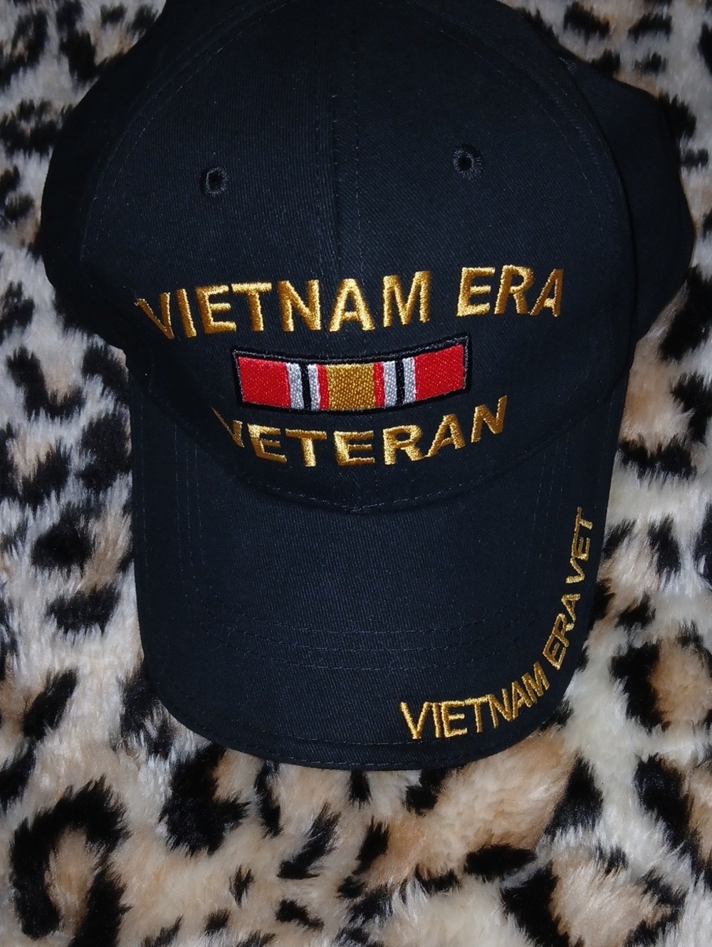 Rothco Black Vietnam Era Veteran Embroidered Cap